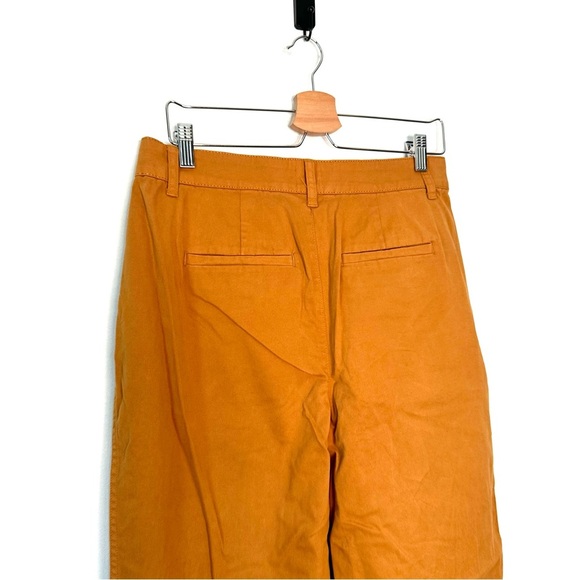 J. Crew | Pleated Cropped Straight Chino Pant in
Burnt Caramel Size 8 - Picture 4 of 9